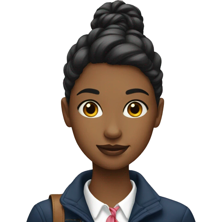 Preppy girl emoji