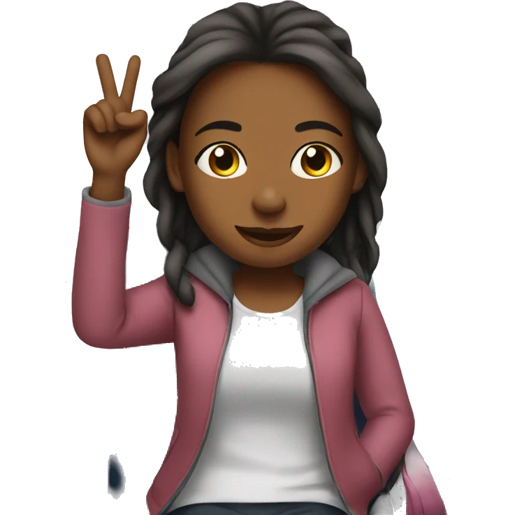 girl on airplane emoji