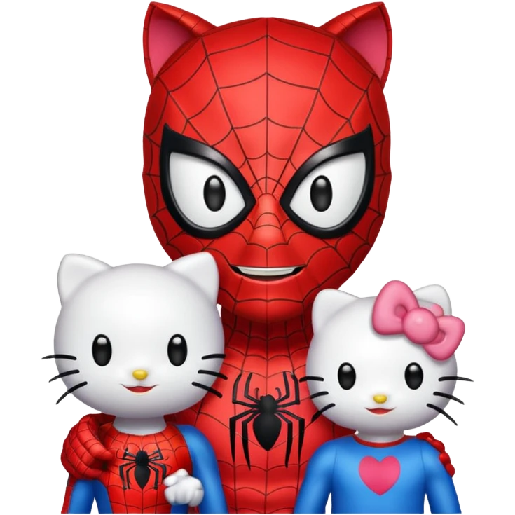 Puedes poner esa misma imagen para emoji de teclado de spiderman y hello Kitty emoji
