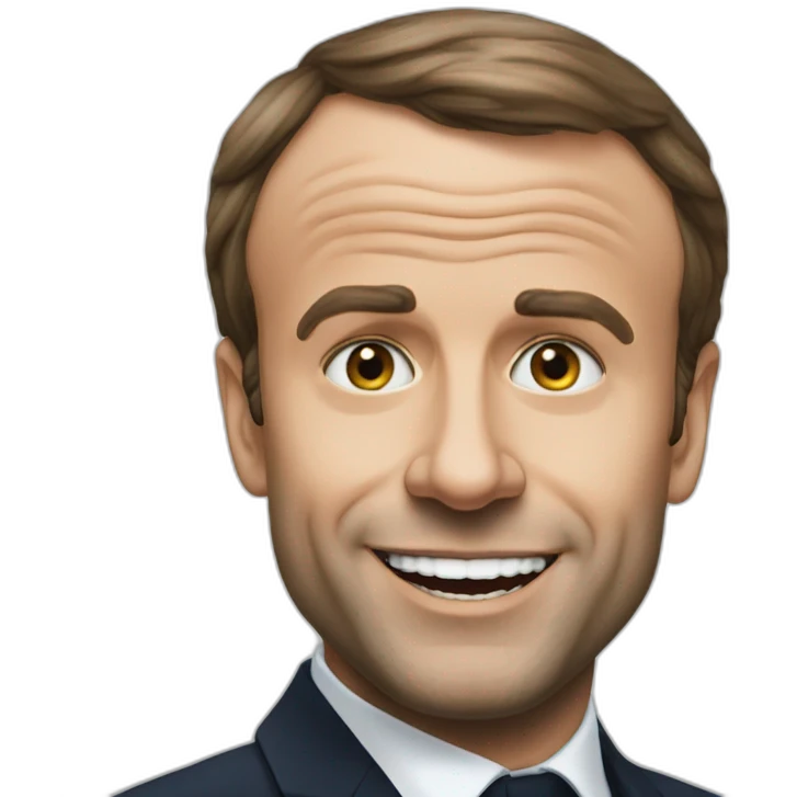 Macron qui fait caca emoji