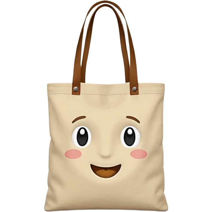 Organic tote bag emoji