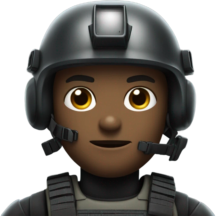 SWAT officer holding breaching charge emoji