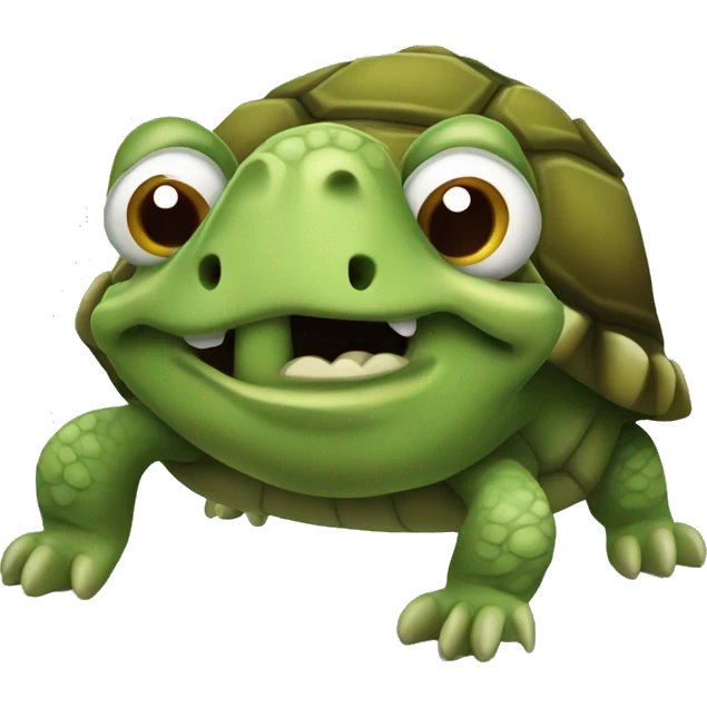 Constipated turtle emoji