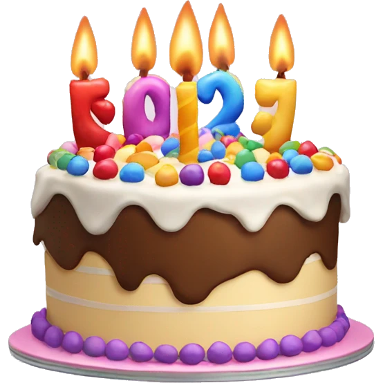 Birthday cake emoji