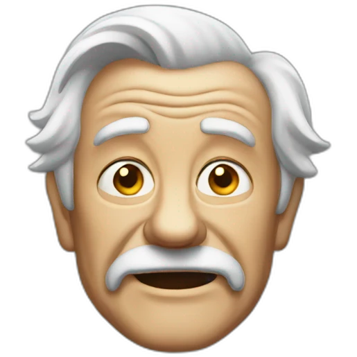 Old man crancky back emoji