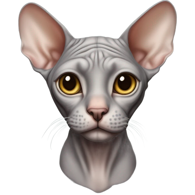 Grey Sphynx emoji