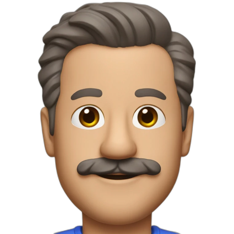 Ted lasso head emoji