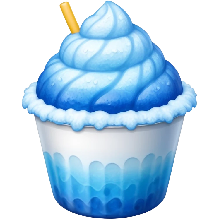 Shaved ice in a cup emoji