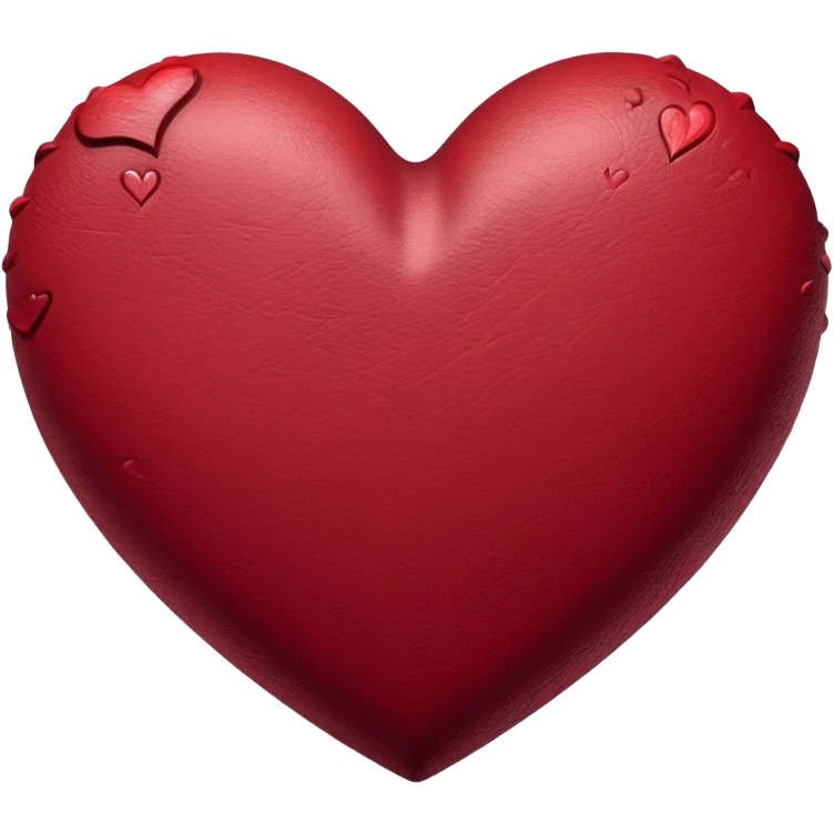Corazón vinotinto emoji