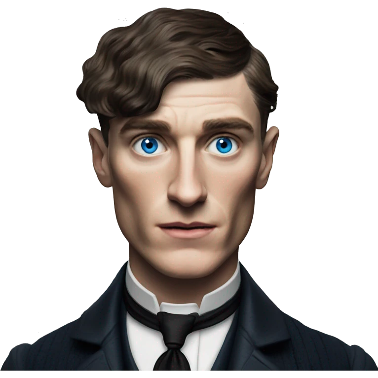 head shot of Thomas Shelby with blue eyes  emoji