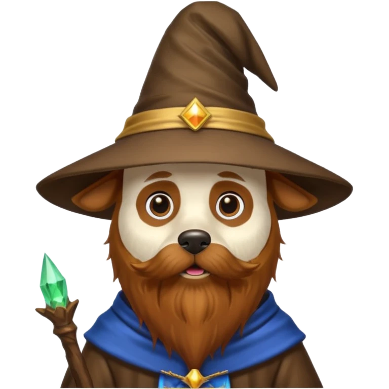 Dog wizard emoji