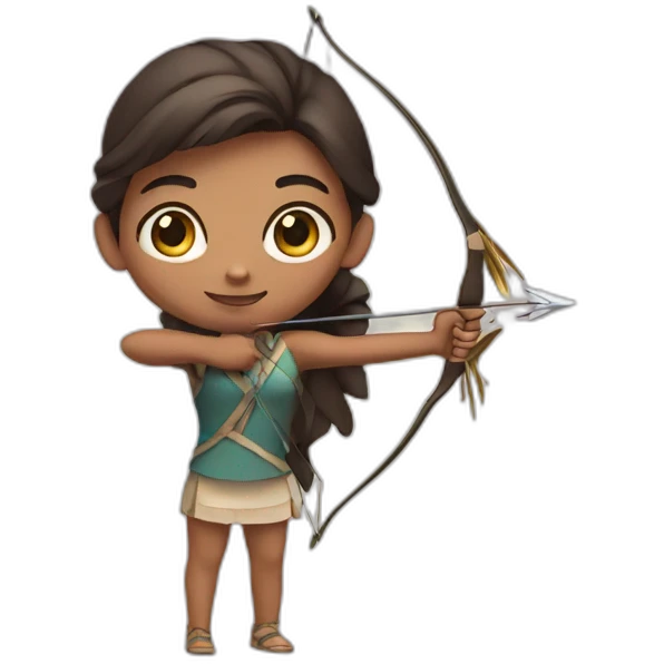 Girl with bow and arrow  emoji