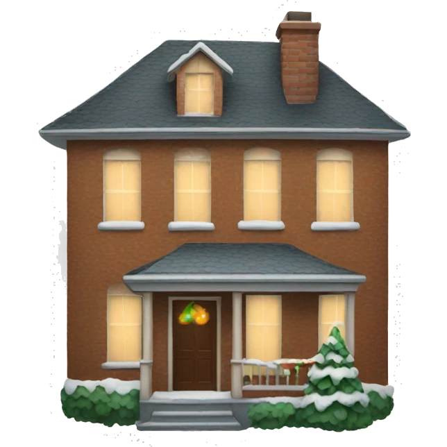 Christmas old house  emoji
