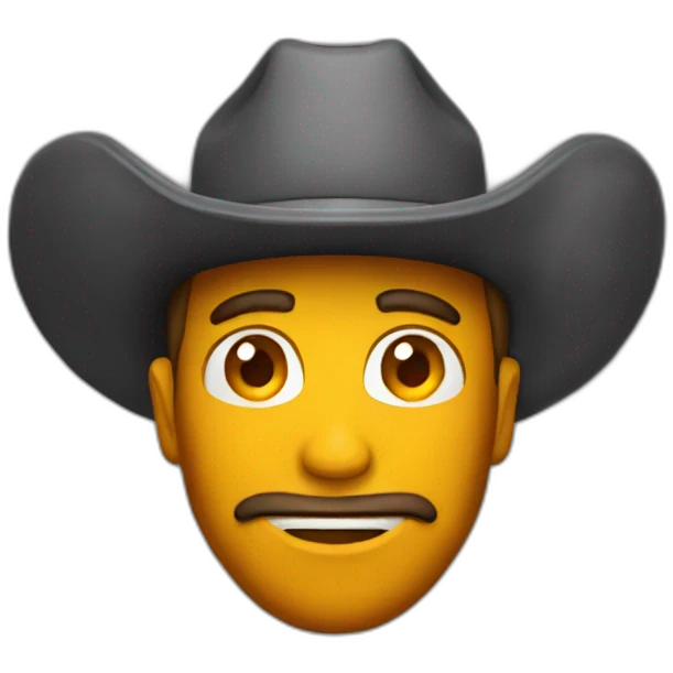 cowboy wearing (hat of fire) emoji