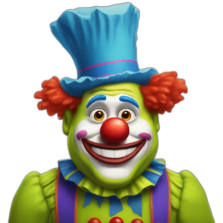 clown shrek emoji