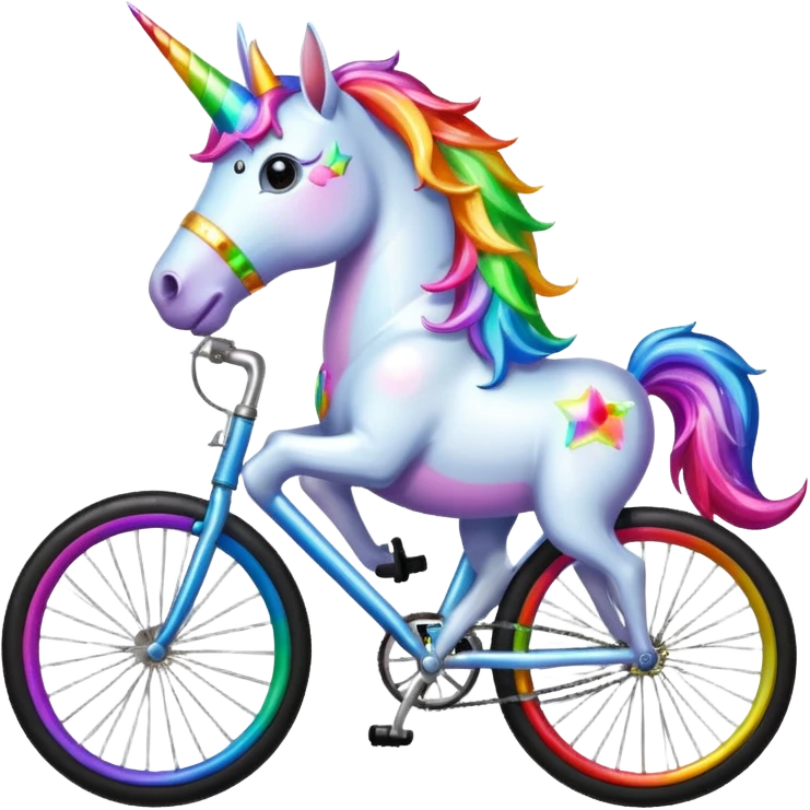 unicorn bike emoji