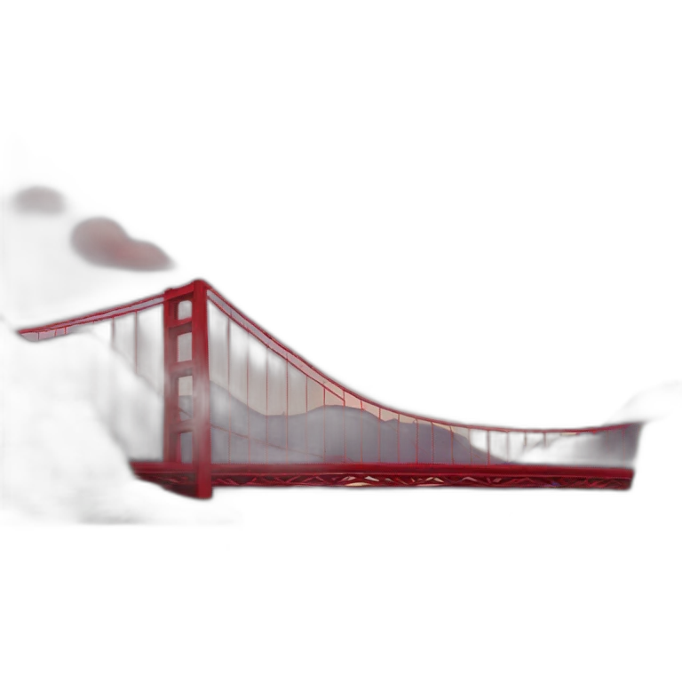 red bridge  emoji