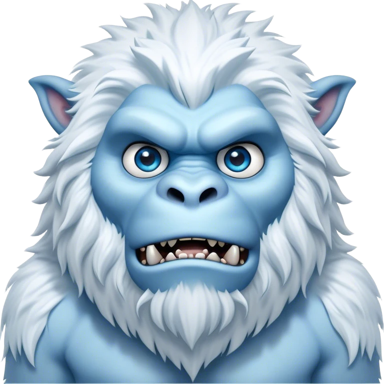 Cinematic Realistic WoW Yeti Portrait, head tilted epicly and inquisitively, showcasing a primal blend of raw might and mystical allure. His thick, shaggy fur in icy whites and pale blues and piercing ice-blue eyes are rendered in meticulous detail under dynamic, frosty lighting, high shine, epic and awe-inspiring, embodying the mystique of the frozen wilderness. emoji