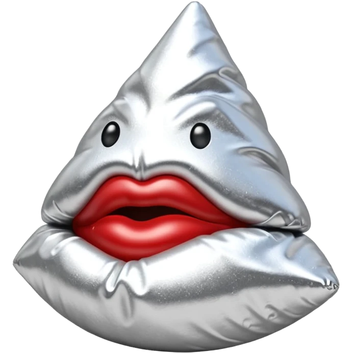 Glittery Hershey’s kiss  emoji