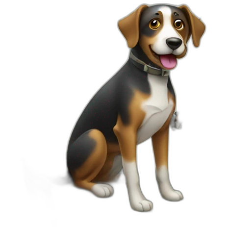 fishing dog emoji