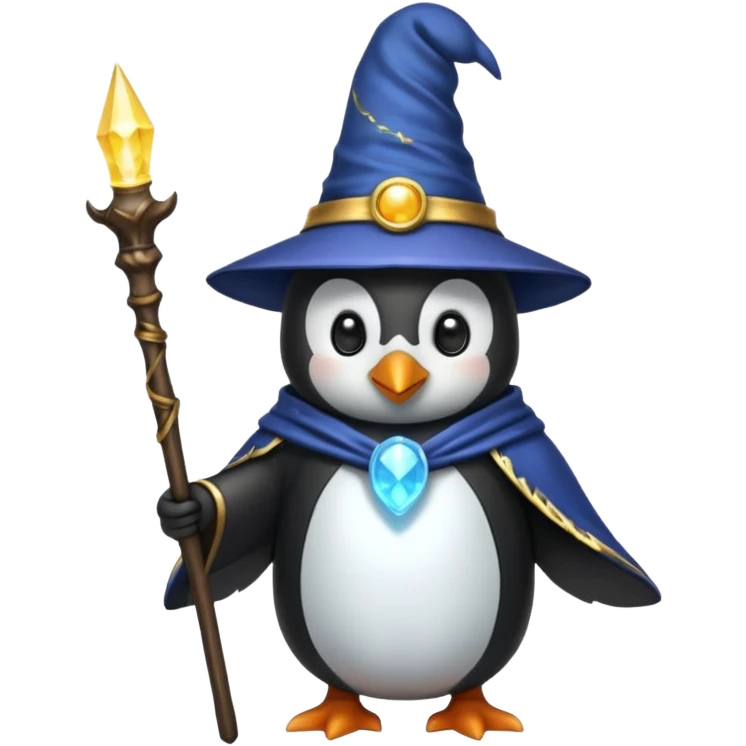 Penguin Wizard emoji
