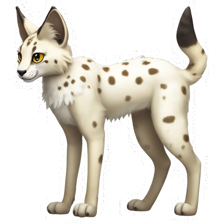 Sergal-Serval fullbody emoji
