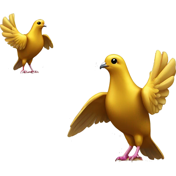 golden pigeon award with a normal trophy base instead of pigeon legs emoji