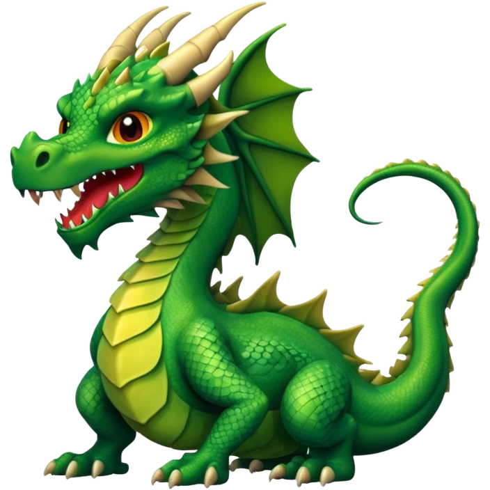 A realistic dragon emoji
