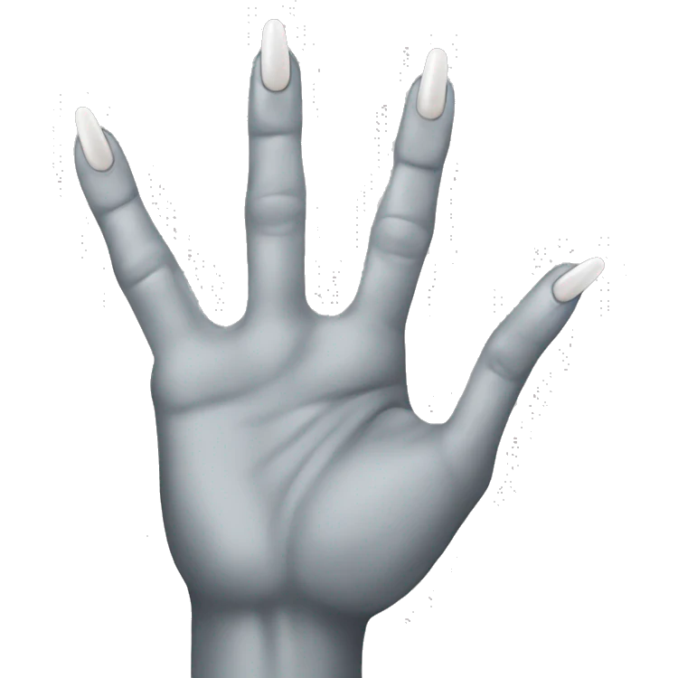 Hand with long nails emoji