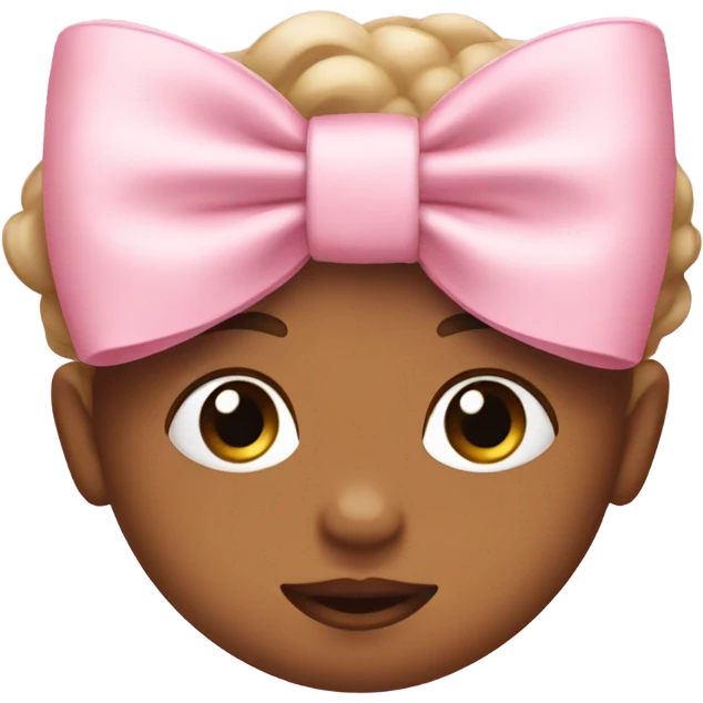 Baby pink bow emoji