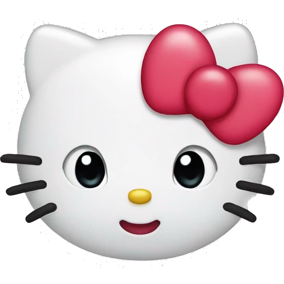 Hello kitty heart emoji