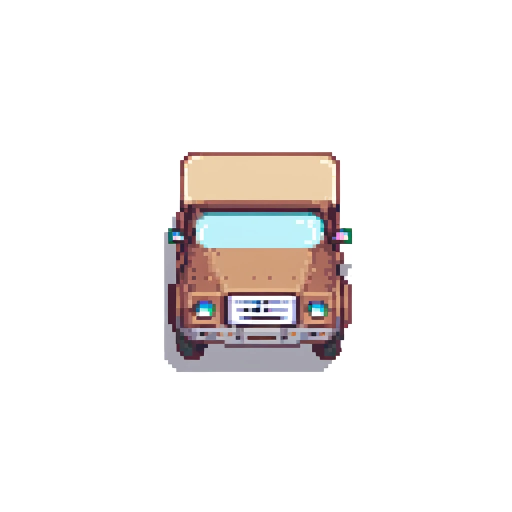 shipping truck with logo emoji