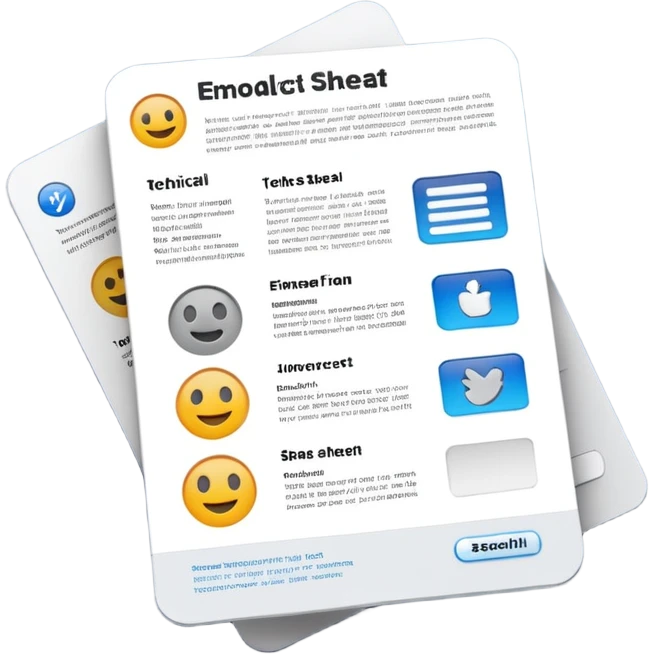 technical product sheet emoji
