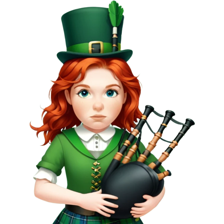 Green Bagpiper emoji