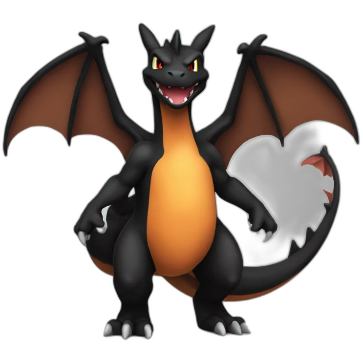 Black Charizard emoji