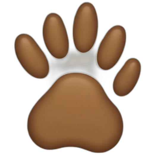 dog paw emoji