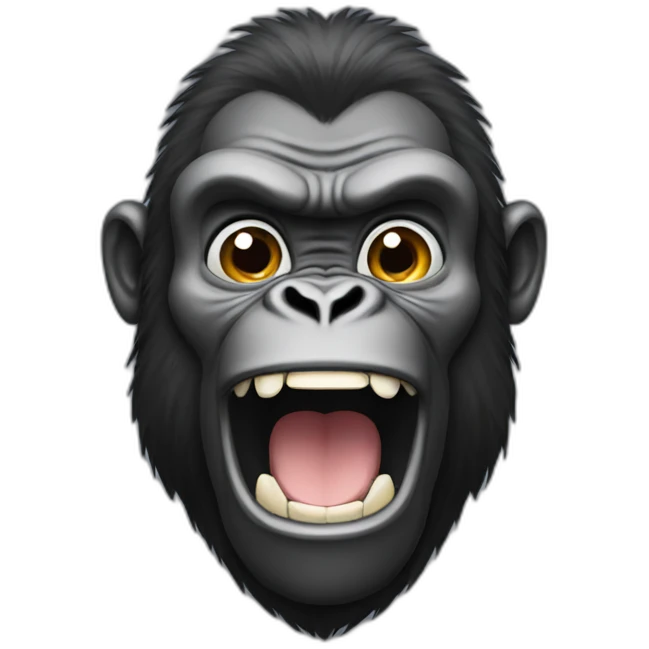 cartoon gorilla win emoji