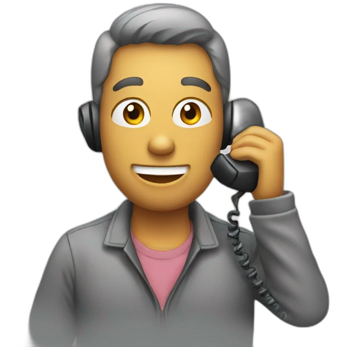 talking on the phone emoji