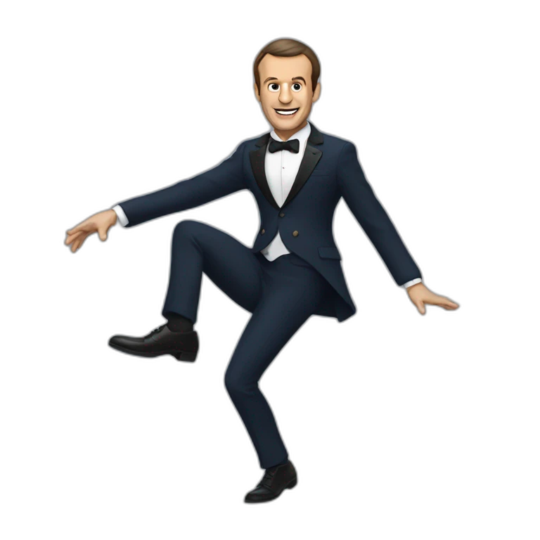 Macron qui danse emoji