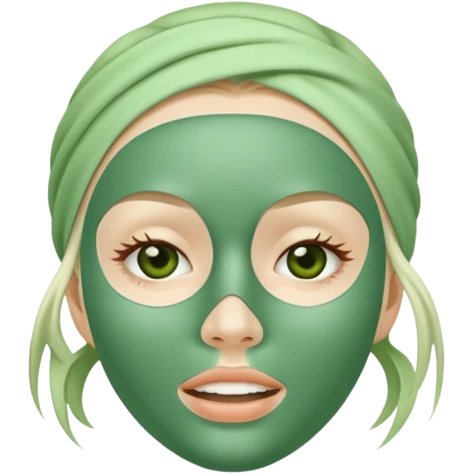 Skincare mask emoji