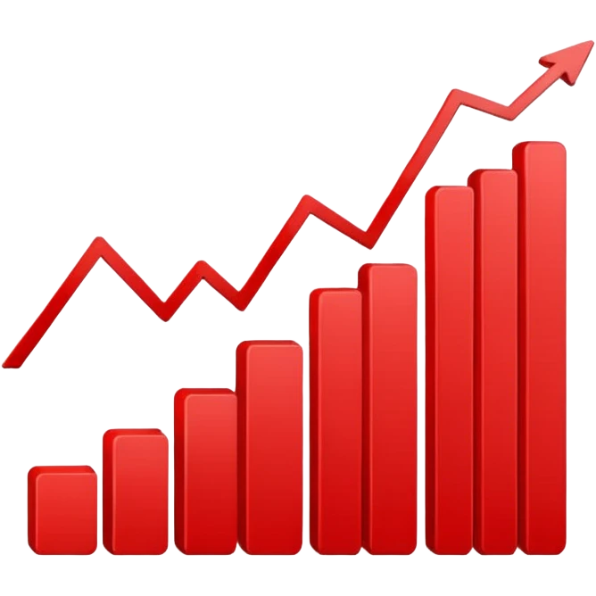 A sales graph with a downward trend emoji