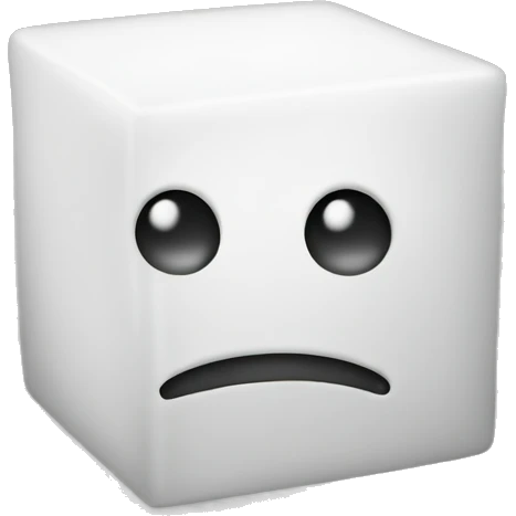 Sugar cube emoji