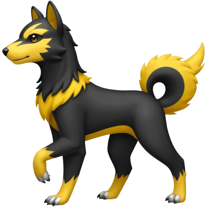 Houndour-Electrike-Fakémon-hybrid-creature (full body)  emoji
