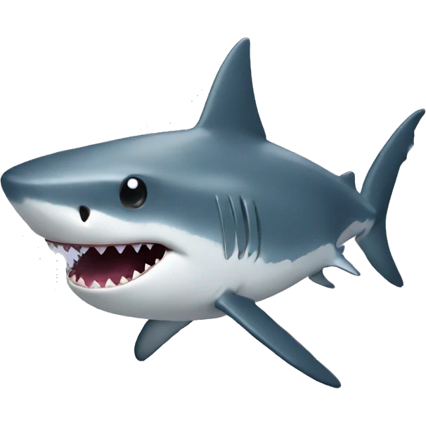 Shark with star eyes emoji