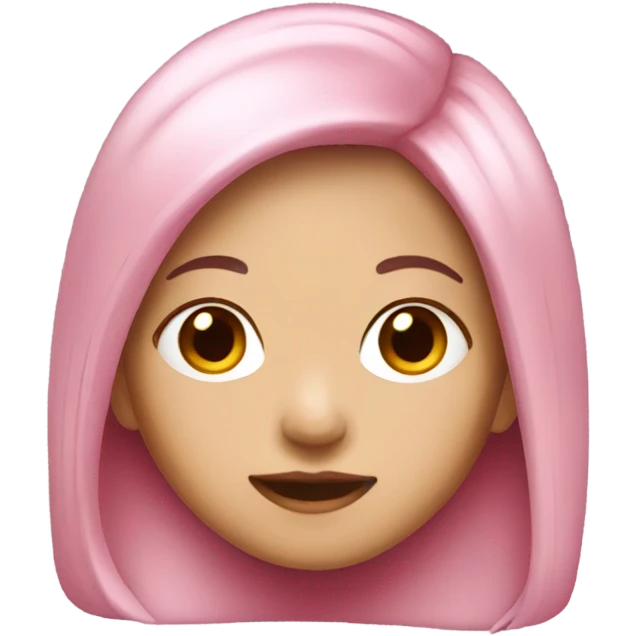 Pink hair Asian girl emoji