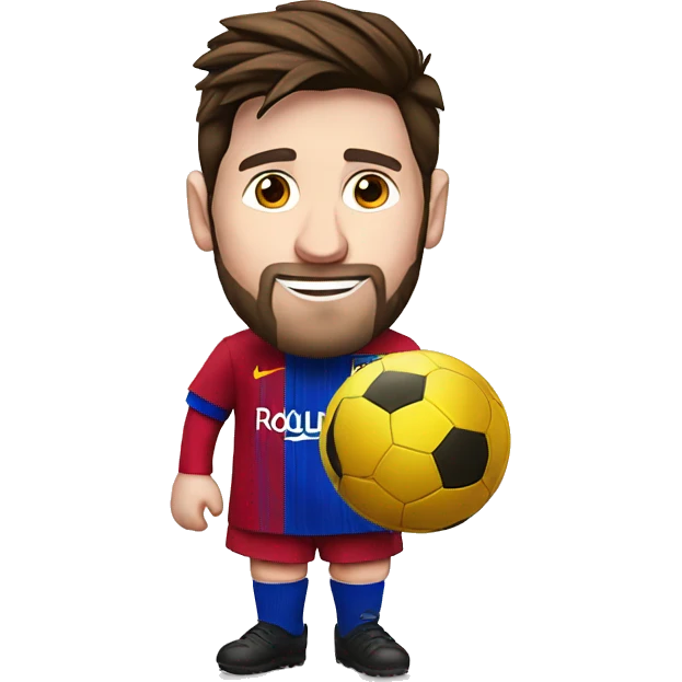 Messi with a Santa costume giving out ballon dors emoji