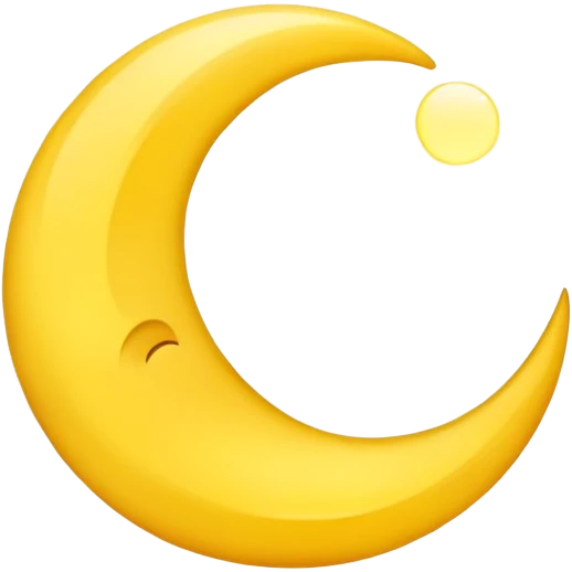 crescent moon emoji