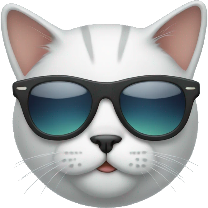 Cat with sunglasses emoji