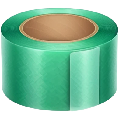 A roll of green adhesive tape emoji
