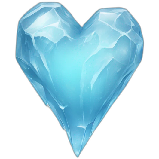 Ice heart emoji